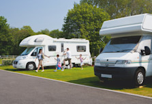Hard-standing touring pitches at Kiln Park