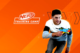 The NERF Training Camp logo is shown. The activity is new and exclusive to 31 Haven holiday parks.