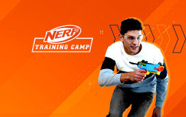 The NERF Training Camp logo is shown. The activity is new and exclusive to 31 Haven holiday parks.