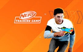 The NERF Training Camp logo is shown. The activity is new and exclusive to 31 Haven holiday parks.