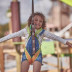 A child on our Mini Aerial Adventure course