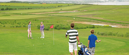 9-hole golf course at Reighton Sands