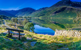 The view of Buttermere in Lake District