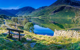 The view of Buttermere in Lake District