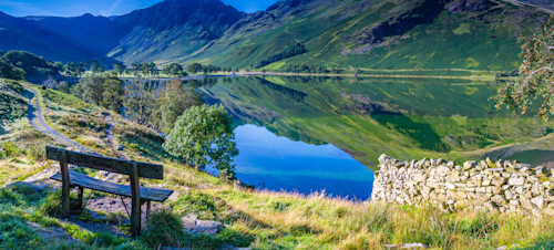 The view of Buttermere in Lake District