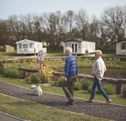 Walkies around the water features at Blue Dolphin, Yorkshire