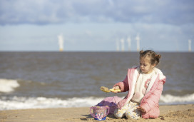 Miles of stunning golden beach at Caister-on-Sea