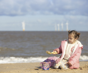 Miles of stunning golden beach at Caister-on-Sea