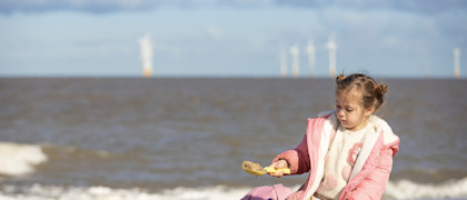 Miles of stunning golden beach at Caister-on-Sea