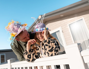 Decking can be an extension of your living space, Devon Cliff's sea view shown