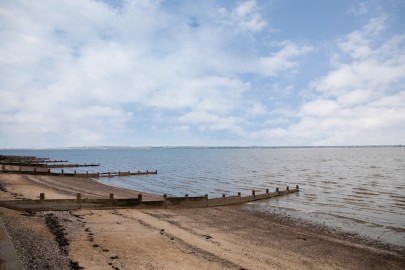 View over the Thames Estuary beach at Kent Coast