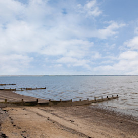 View over the Thames Estuary beach at Kent Coast