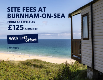 Pay low site fees at Burnham-on-Sea with Let2offset
