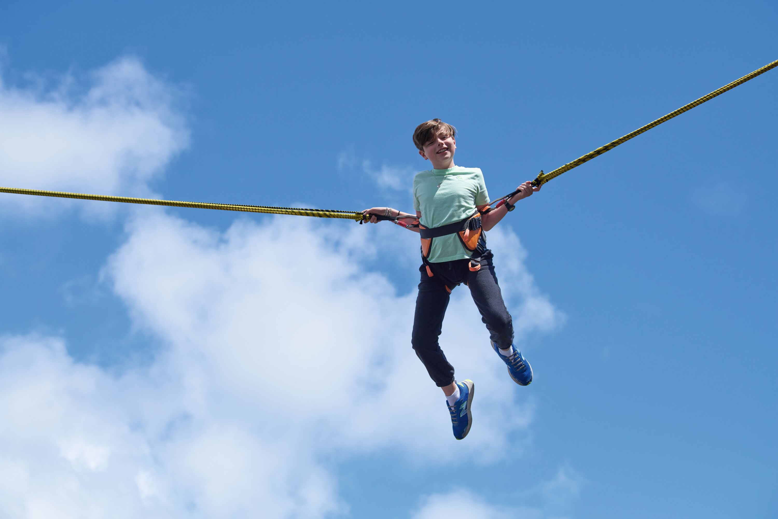 Bungee trampoline at Greenacres