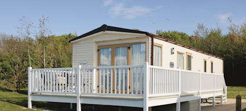 A used static caravan