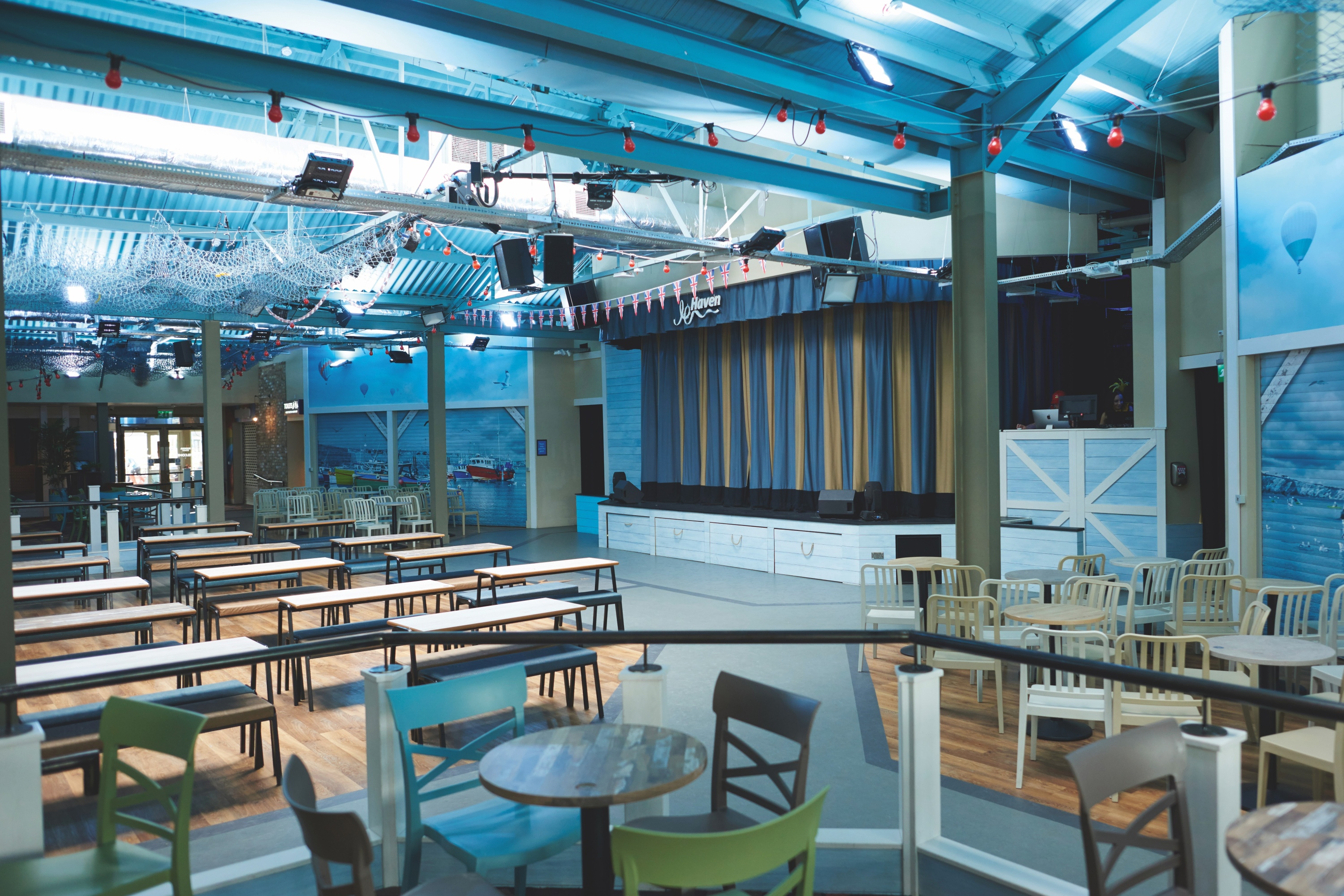 Grab a spot close to the entertainment