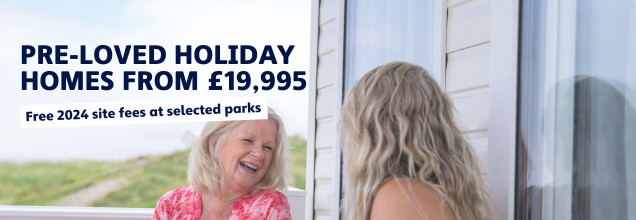 Caravans for sale from £19,995 and free 2024 site fees on selected parks