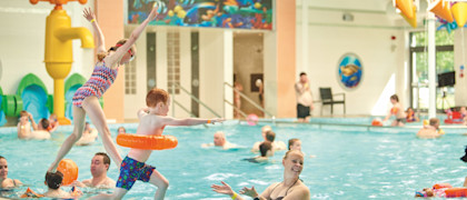 The indoor pool at Lakeland