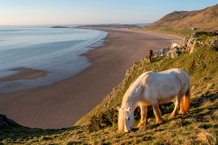 Rhossili Bay Beach, Swansea, South Wales