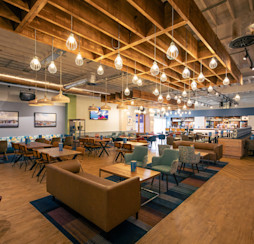 Inside the new Marina Bar and Stage at Haven Skegness Holiday Park.