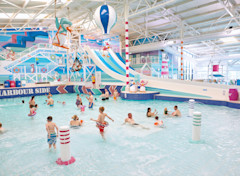 Indoor heated pool at Hafan y Mor