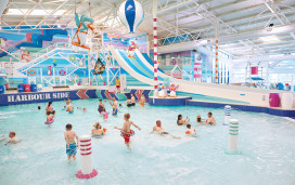 Indoor heated pool at Hafan y Mor