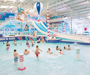 Indoor heated pool at Hafan y Mor