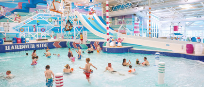 Indoor heated pool at Hafan y Mor