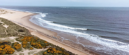 The beach at Caister-on-Sea