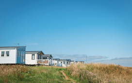 Sloping clifftop location at Berwick