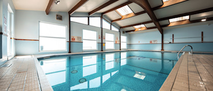 Heated indoor pool at Cardigan View