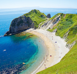Visit the peacefulness at Lulworth Cove