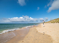 Direct beach access at Riviere Sands