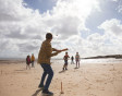 Beach game of rounders