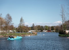 An image of one of the lakes at Haggerston Castle