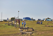 The play area on the touring and camping field