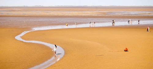 A walk on Cleethorpes Beach