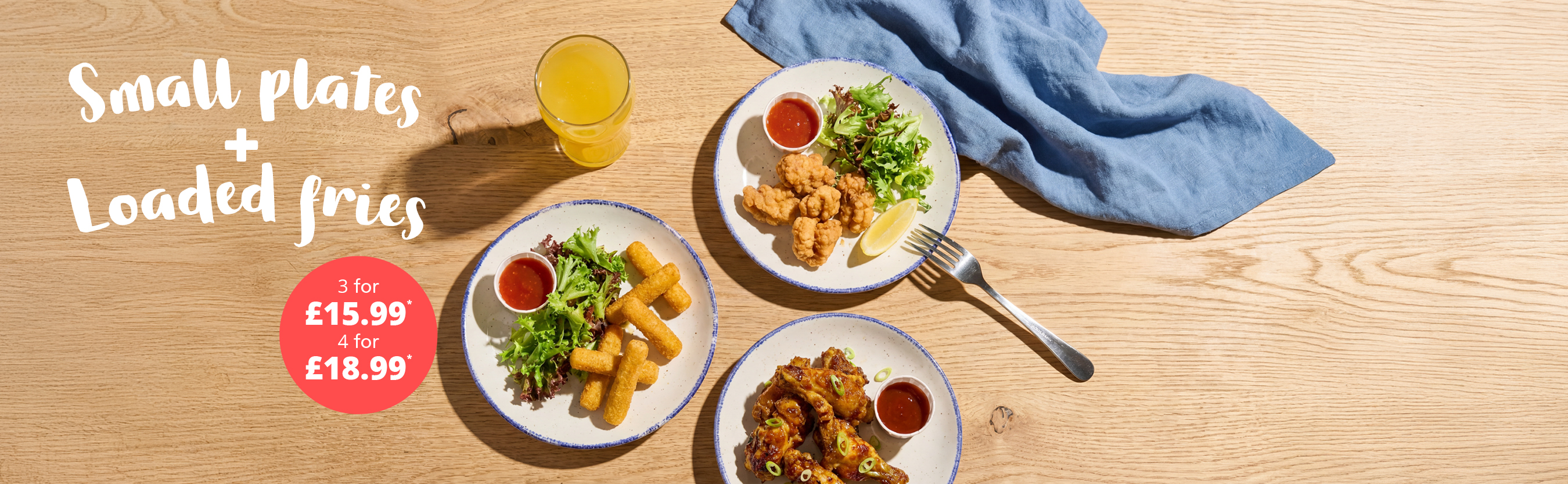 Small plates and loaded fries