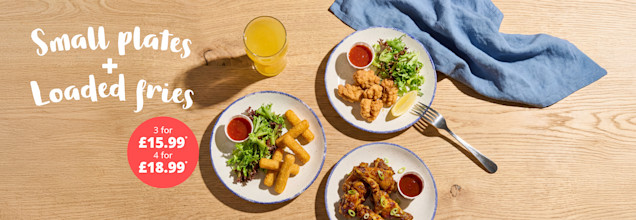 Small plates and loaded fries