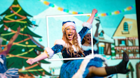 Santa takes to the stage at one of our festive holiday parks.