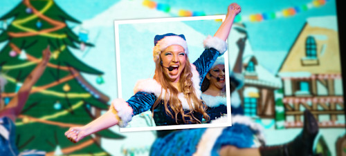 Santa takes to the stage at one of our festive holiday parks.