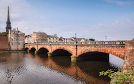 A lovely view of the River Ayr in Scotland