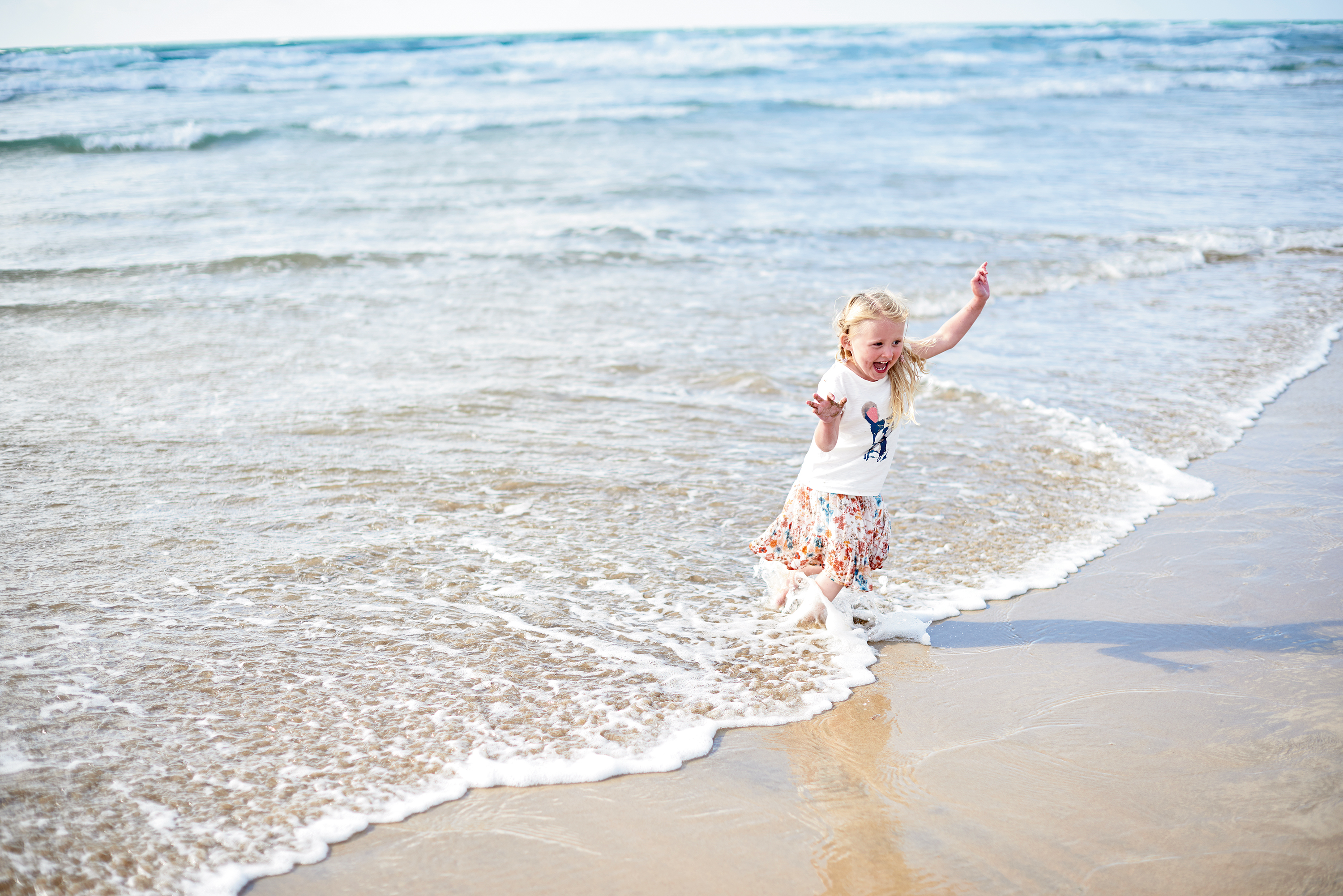 Enjoying the sea at Perran Sands