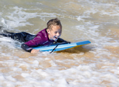 Beach surf at Riviere Sands