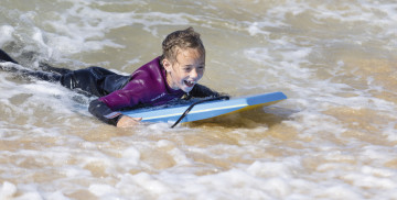 Beach surf at Riviere Sands