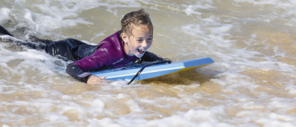 Beach surf at Riviere Sands