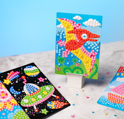 Create a mosaic masterpiece from a choice of designs.