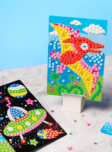 Create a mosaic masterpiece from a choice of designs.