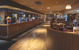 Inside the Mash and Barrel at Haggerston Castle