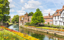 Beautiful view of Canterbury houses